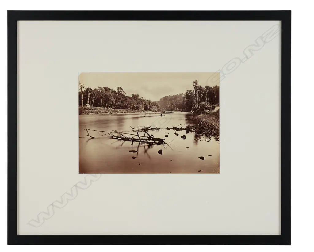 James Bragge (1833-1908) - Manawatu River ferry, Image 1++